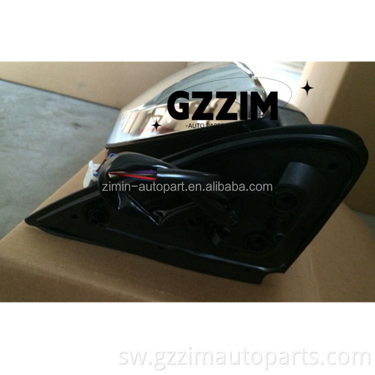 ABS CAR CAR CLOME CHROME & Nyeusi LED Vioo Vioo mlango wa kioo upande wa Hilux Vigo 2016+